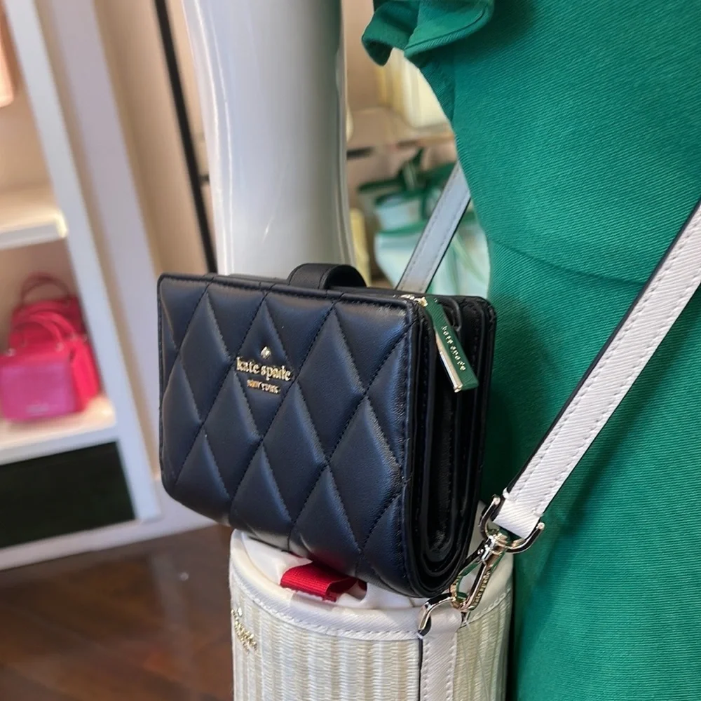 Kate Spade Carey Medium Compartment Bifold Wallet 
COLOR: Black
NWT - Picture 4 of 16